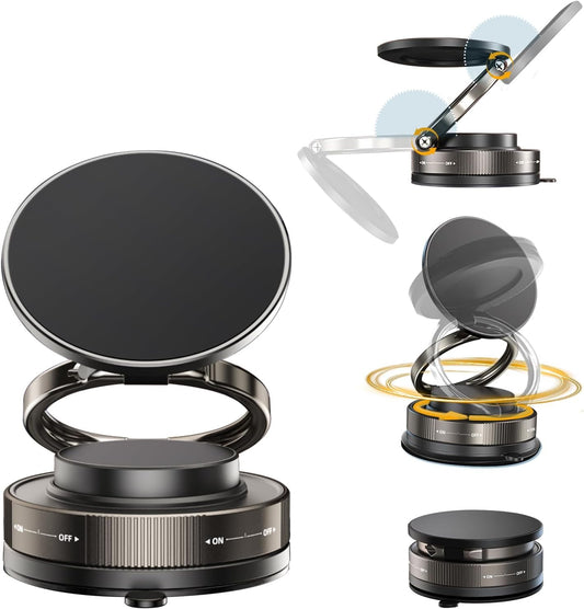 Orvix Magnetic Mobile Holder – 360° Rotating, Universal Phone Mount for Car, Desk & Mirror | Strong Grip for All Smartphones