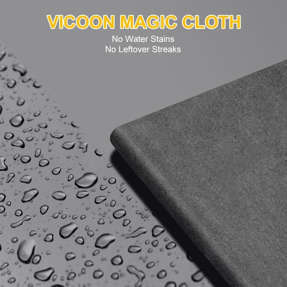 Thickened Microfiber Magic Cleaning Cloths (30×30 cm, 5 PCS) – Super Absorbent, Lint-Free, Streak-Free, Reusable Cleaning Rags for Glass, Windows, Kitchen & Car