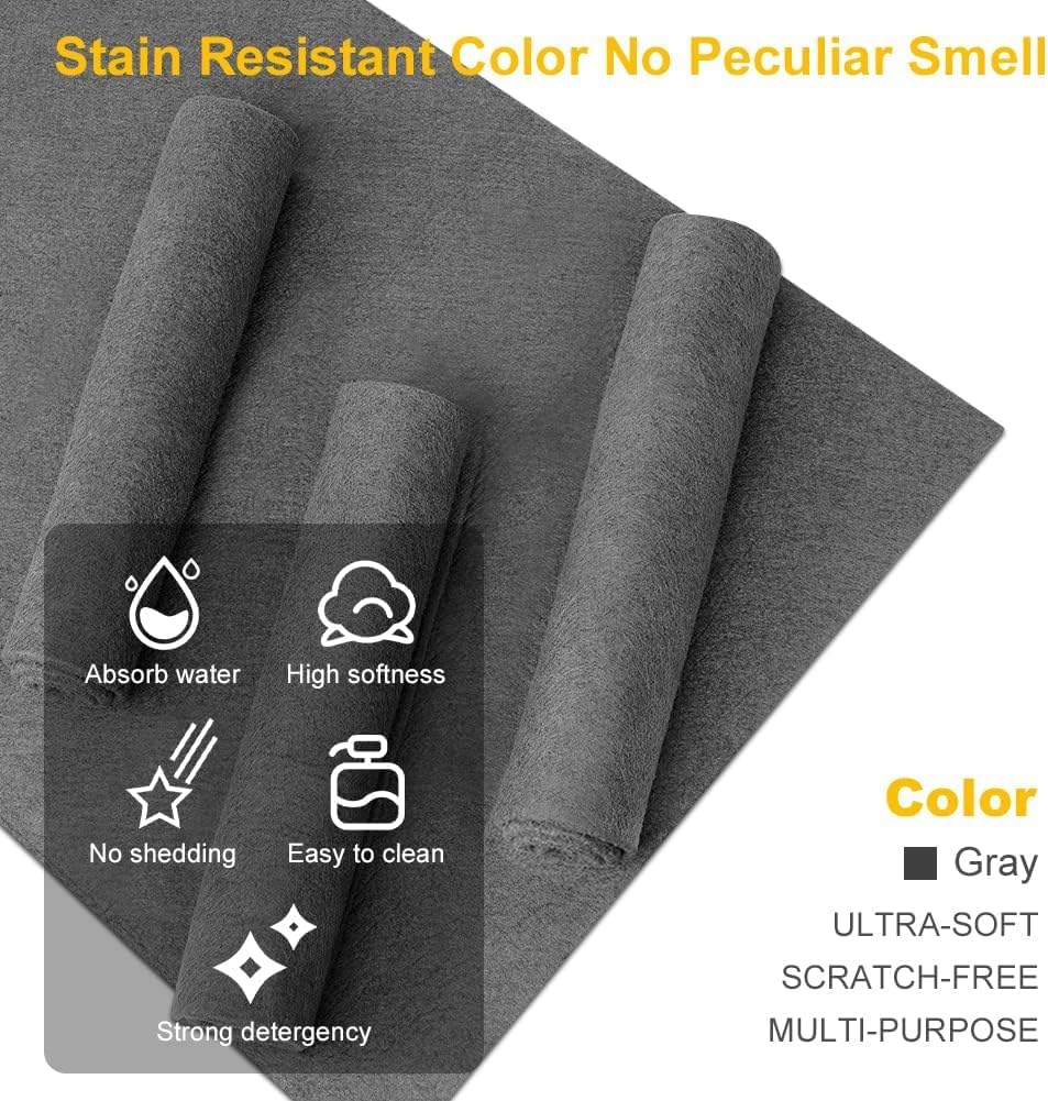 Thickened Microfiber Magic Cleaning Cloths (30×30 cm, 5 PCS) – Super Absorbent, Lint-Free, Streak-Free, Reusable Cleaning Rags for Glass, Windows, Kitchen & Car