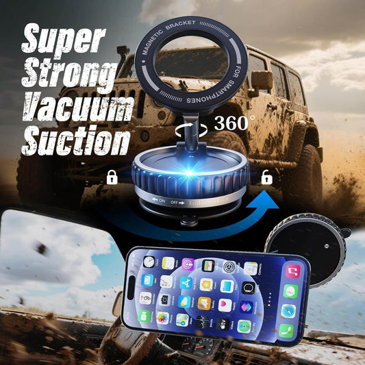 Orvix K11 Magnetic Car Phone Holder with Gel Vacuum Suction & 360° Rotation