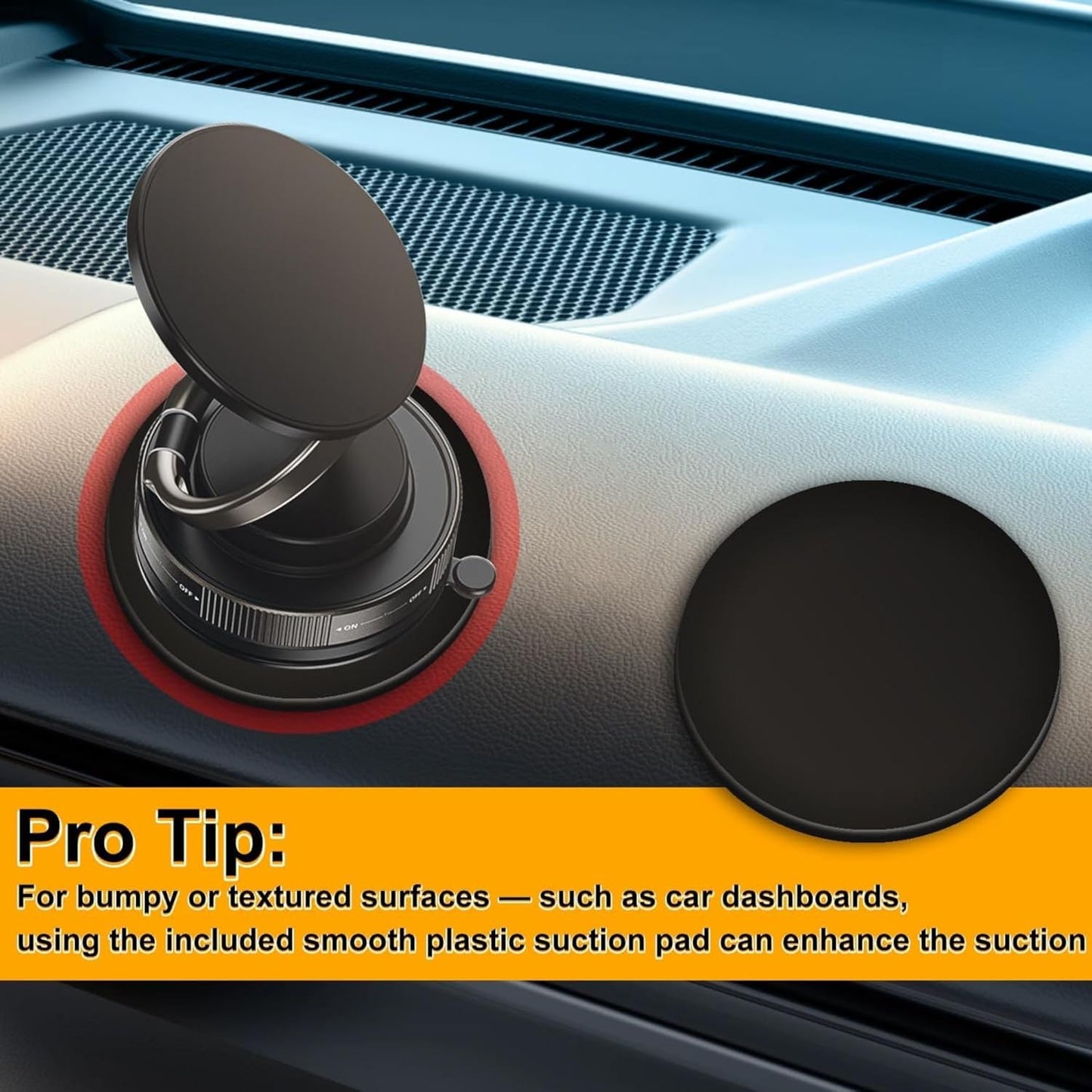 Orvix Magnetic Mobile Holder – 360° Rotating, Universal Phone Mount for Car, Desk & Mirror | Strong Grip for All Smartphones