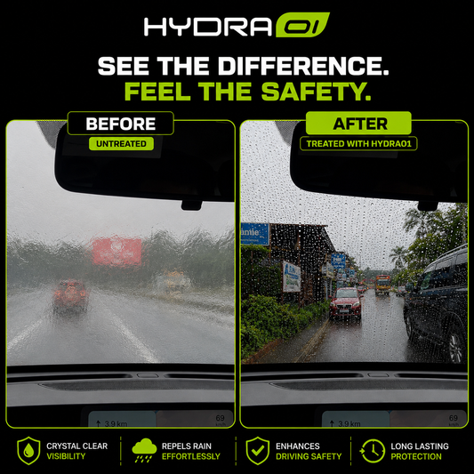 Hydraone Rain Repellent Spray for Car Glass | Hydrophobic Windshield Coating | 120ml