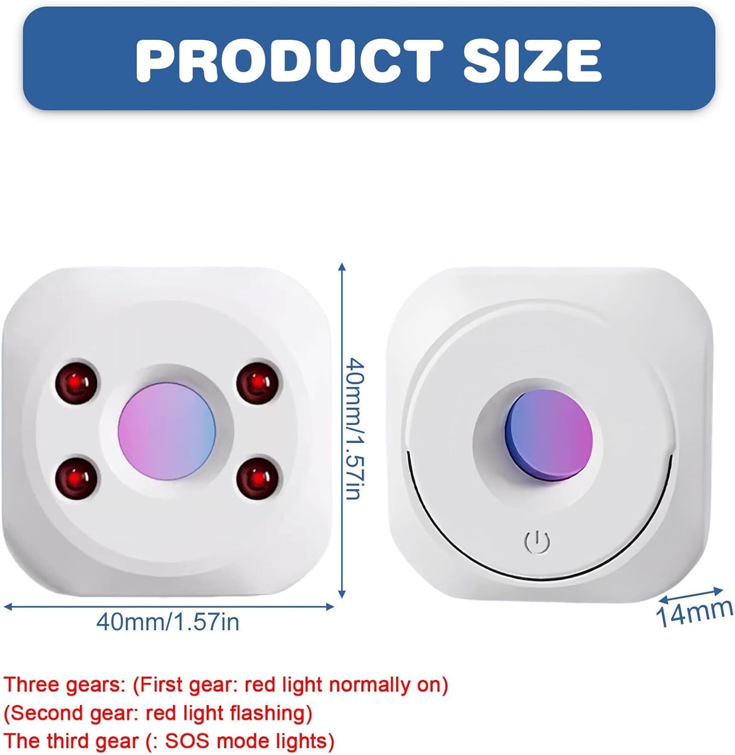 Portable Hidden Camera Detector & Anti-Spy RF Signal Finder – Wireless Bug and Infrared Lens Sweeper for Home, Office, and Hotel Privacy Protection