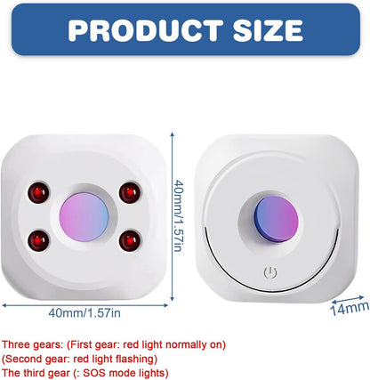 Portable Hidden Camera Detector & Anti-Spy RF Signal Finder – Wireless Bug and Infrared Lens Sweeper for Home, Office, and Hotel Privacy Protection