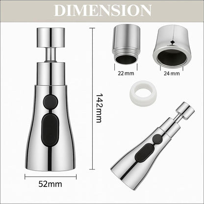 MagicFlow Flexi Faucet – 3-Mode Kitchen Sink Extender