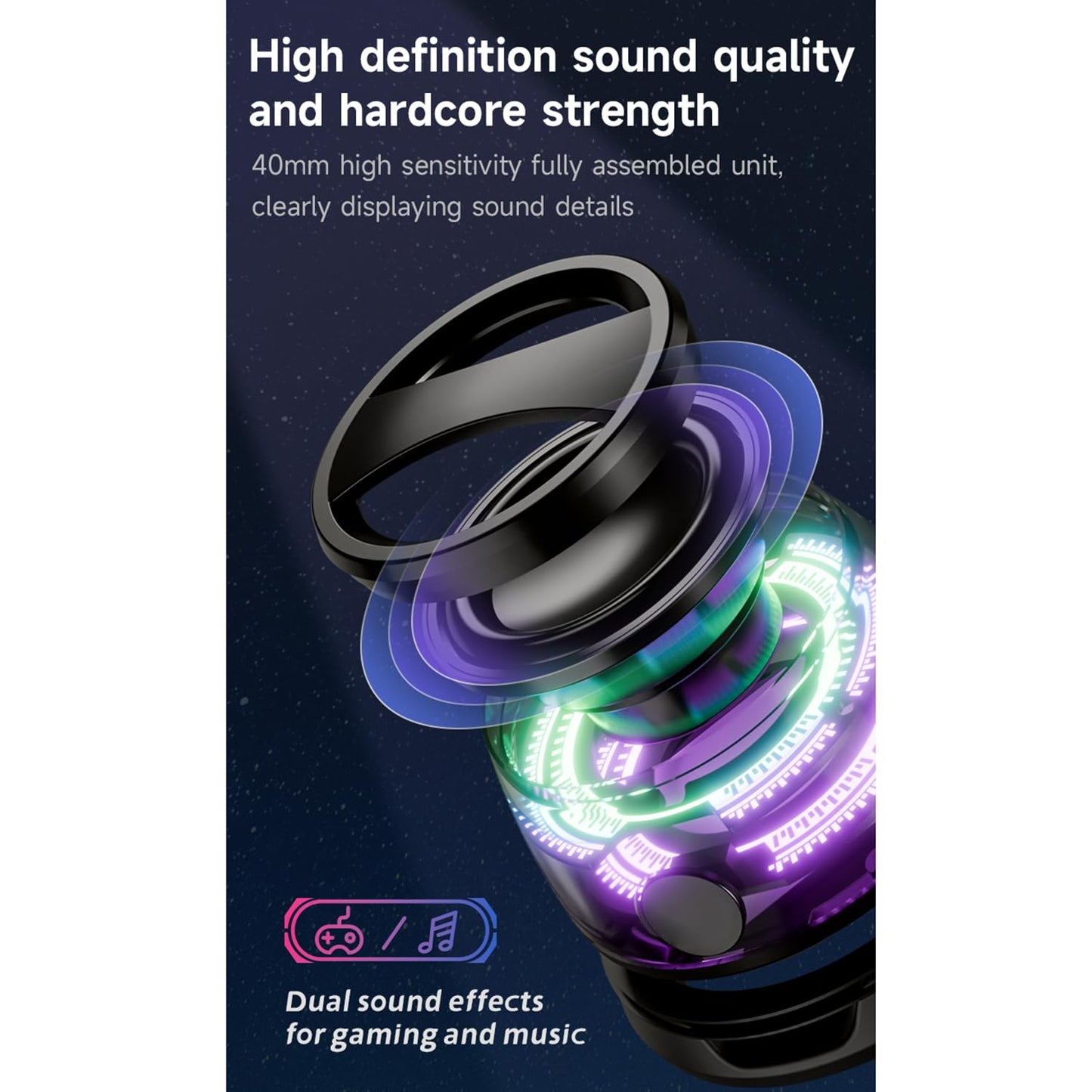 Orvix G200 Magnetic Bluetooth Speaker – Portable Mini Speaker with RGB Lights, 3D Surround Sound & iPhone Stand