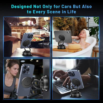 Orvix Magnetic Mobile Holder – 360° Rotating, Universal Phone Mount for Car, Desk & Mirror | Strong Grip for All Smartphones