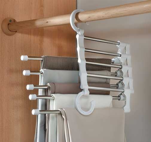 5 Layer Hanger Space Saving Non-Slip Cloth Organizer