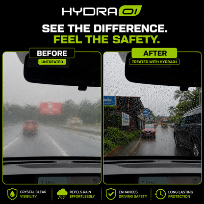 Hydraone Rain Repellent Spray for Car Glass | Hydrophobic Windshield Coating | 120ml