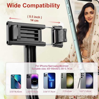 Orvix R1s Rechargeable LED Selfie Stick & Tripod – Foldable Bluetooth Phone Mount with Adjustable Brightness