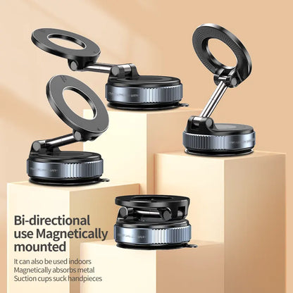 Orvix Premium Magnetic Vacuum Phone Holder – 360° Foldable Mount for Car, Mirror & Desk | Compatible with All Smartphones