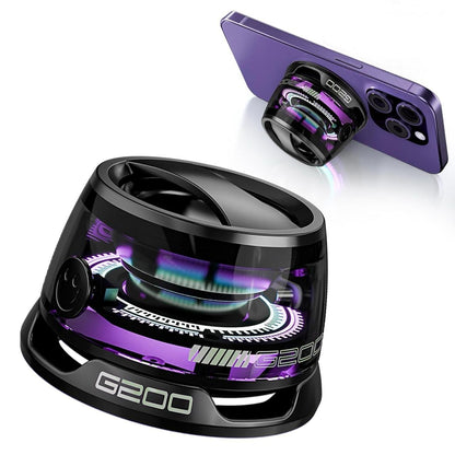 Orvix G200 Magnetic Bluetooth Speaker – Portable Mini Speaker with RGB Lights, 3D Surround Sound & iPhone Stand