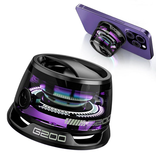 Orvix G200 Magnetic Bluetooth Speaker – Portable Mini Speaker with RGB Lights, 3D Surround Sound & iPhone Stand
