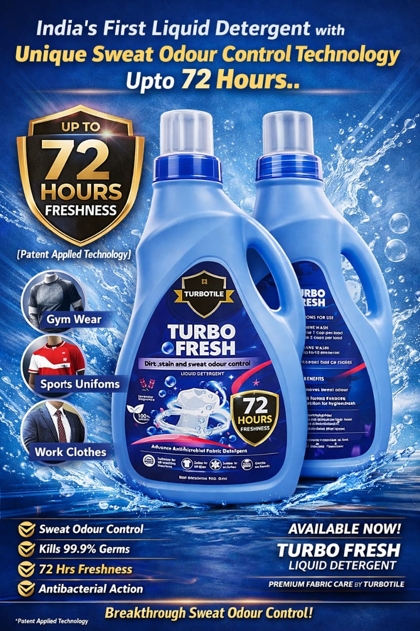 Turbo Fresh Liquid Detergent – 72Hr Sweat Odour Control | Long-Lasting Freshness