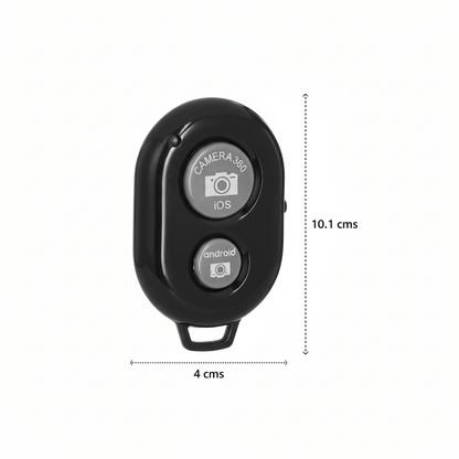 Universal Bluetooth Remote Camera Shutter for Phone Selfies & Group Photos | Works with iOS & Android Smartphones & Tablets