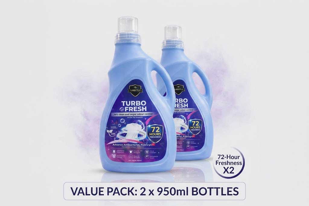 Turbo Fresh Liquid Detergent – 72Hr Sweat Odour Control | Long-Lasting Freshness